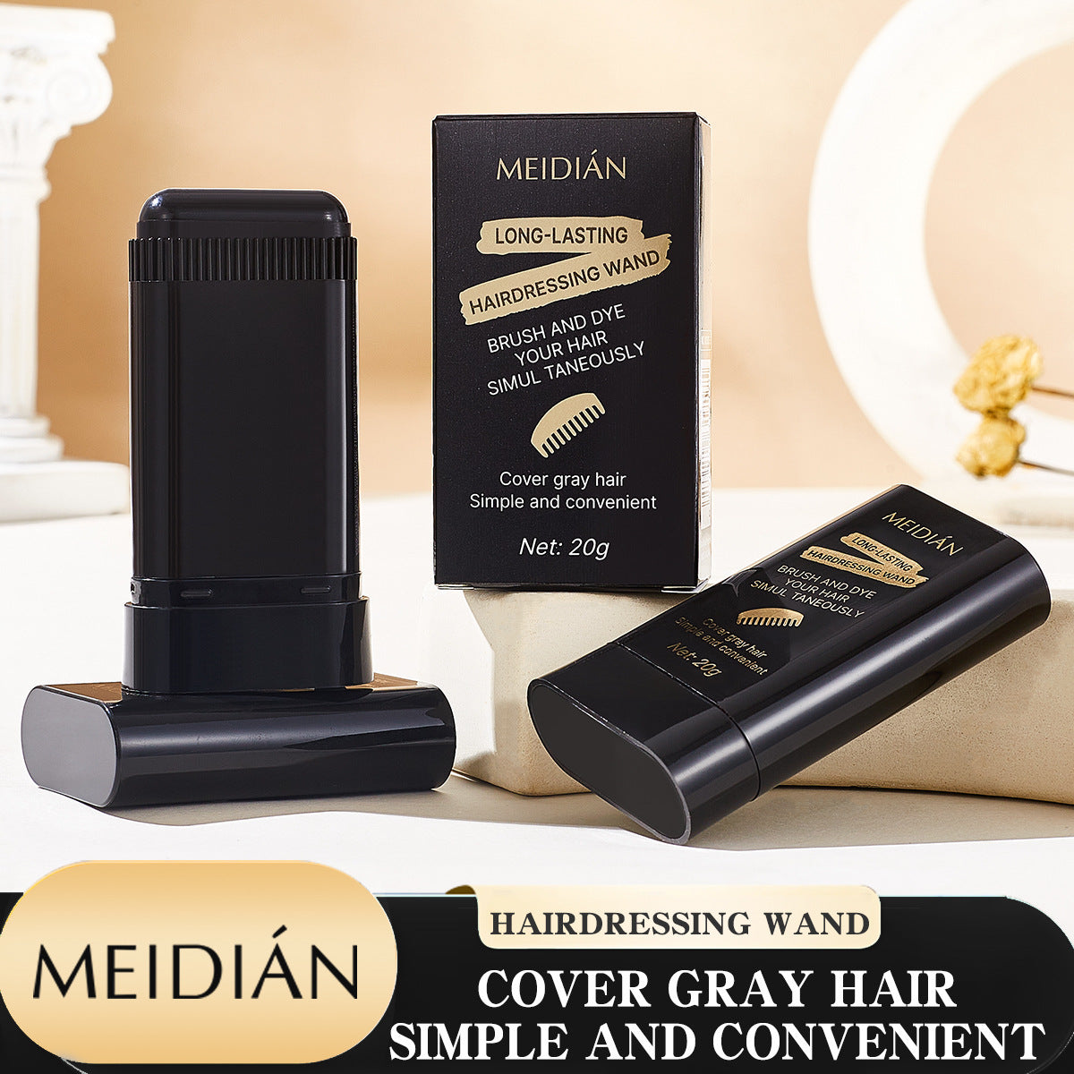 🔥Hot Sale 👍🏻Portable Hair Dye Comb for Gray Hair Coverage - Waterproof and Sweatproof