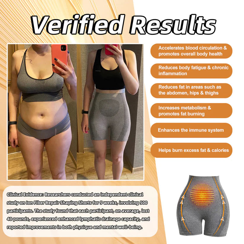 💃PEARLMOON™ Ion Shaping Shorts, Breathable Comfort Fabric With Tourmaline. Restore Your Perfect Figure And Address Health Issues💖