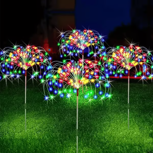đWaterproof Solar Garden Fireworks Lamp