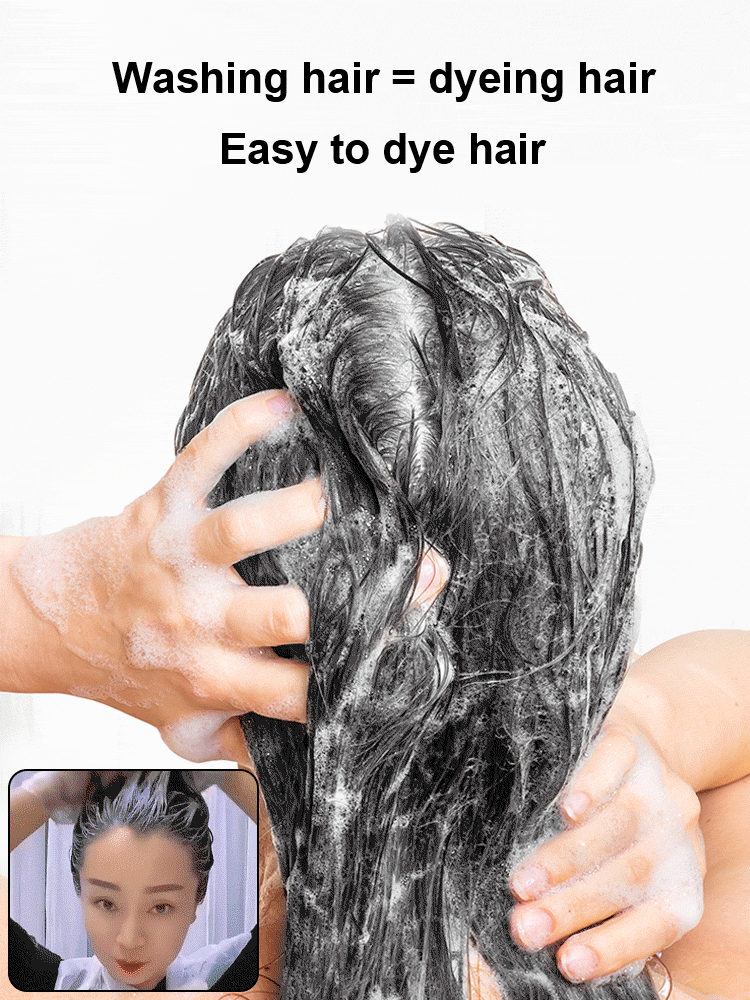 đ2024-Christmas Hot SaleđPlant Bubble Hair Dye Shampoo