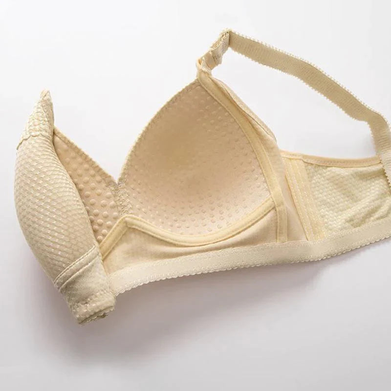 2024 WOMEN BACK BUCKLE COTTON BRAS WIRE FREE PLUS SIZE SHOULDER STRAPS BRASIERES COMFORT
