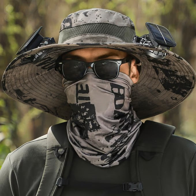 🏆 50K+ SOLD! – Almost Gone-⚡2025 New Ultralight Solar Fan Sun Hat – Lighter Than a Baseball!⚾