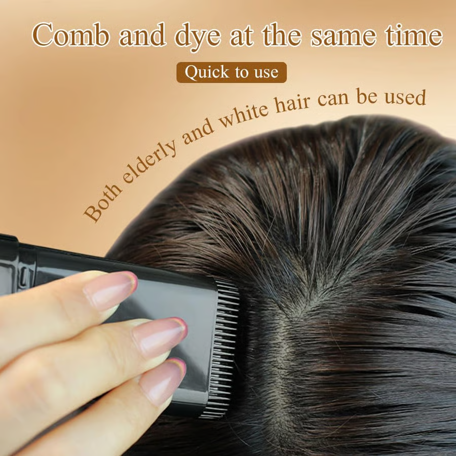 🔥Hot Sale 👍🏻Portable Hair Dye Comb for Grey Hair Coverage