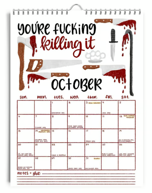 HERE WE FUCKING GO AGAIN 2025 CALENDAR