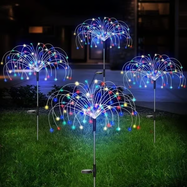 đWaterproof Solar Garden Fireworks Lamp