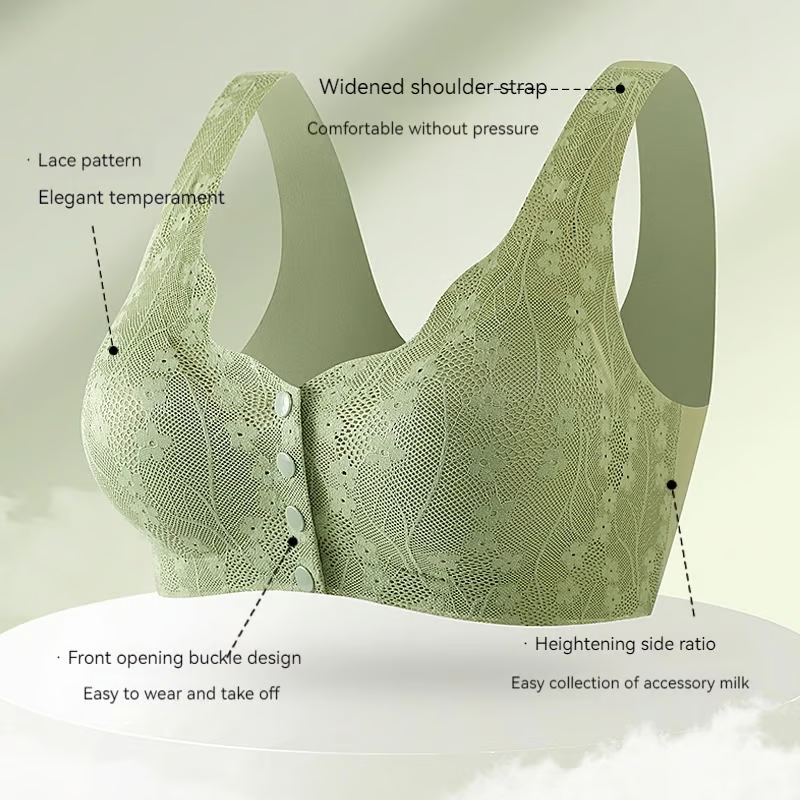 🔥Buy 1 Get 2 Free (3PCS) - Comfortable & Convenient Front Button Bra
