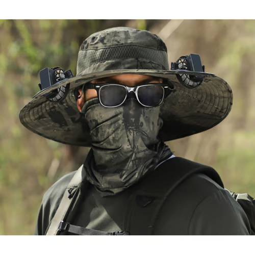 The perfect gift for dad 🎁❤2025 new ultra-light solar fan sun hat!