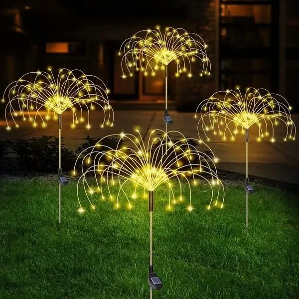 đWaterproof Solar Garden Fireworks Lamp
