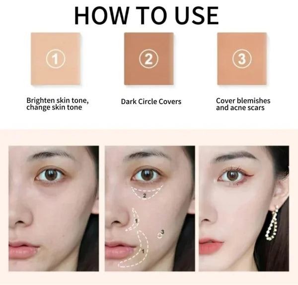 đ„3-IN-1 CONTOURING AND BRIGHTEN CONCEALER PALETTE