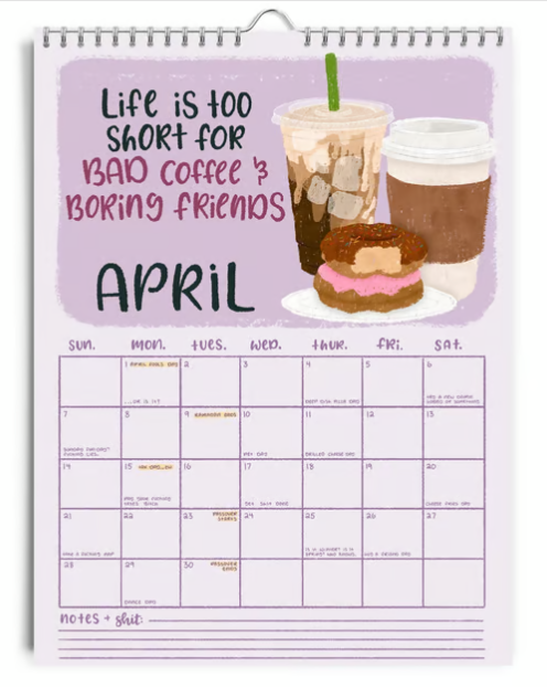 HERE WE FUCKING GO AGAIN 2025 CALENDAR
