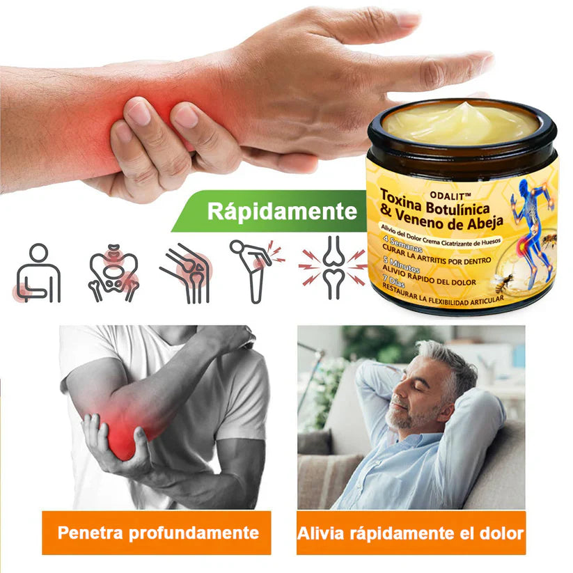 ODALIT™ Toxina Botulínica & Veneno de Abeja Alivio del Dolor Crema Cicatrizante de Huesos