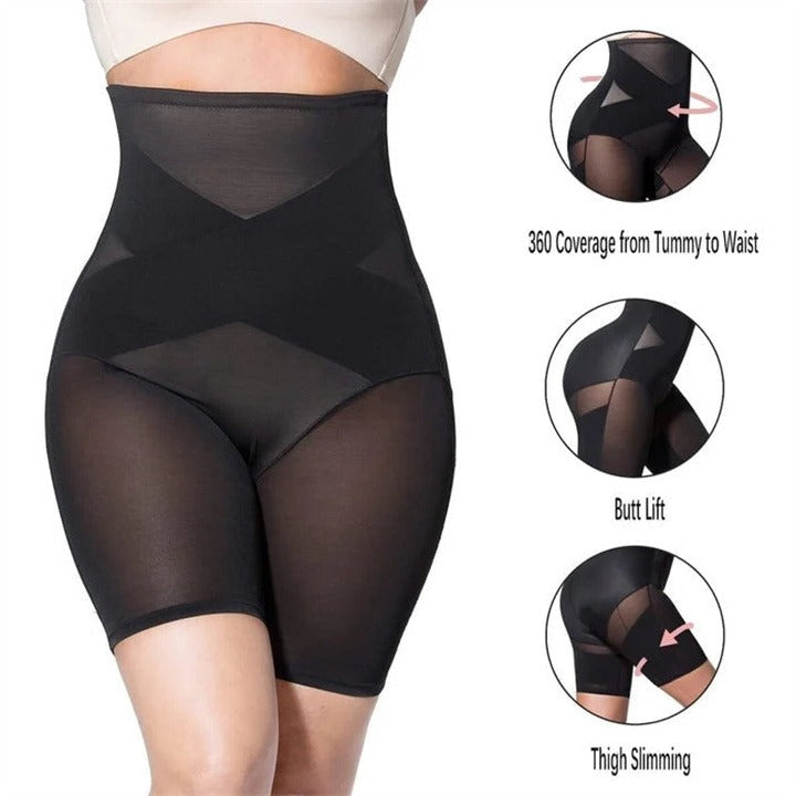 2024 New Cross Compression Abs Booty High Waisted Shaper