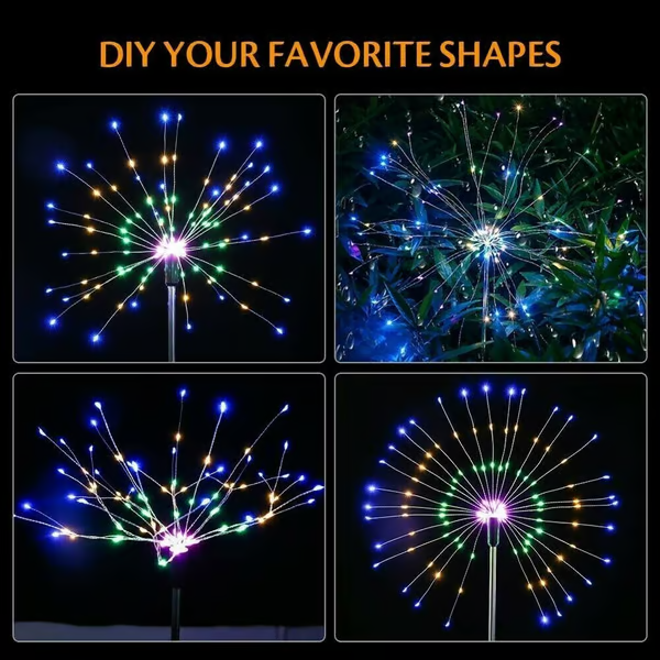 đWaterproof Solar Garden Fireworks Lamp