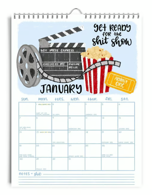 HERE WE FUCKING GO AGAIN 2025 CALENDAR