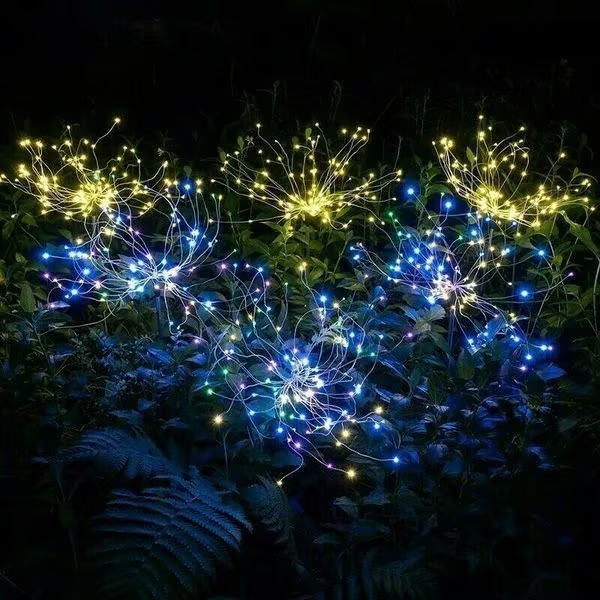đWaterproof Solar Garden Fireworks Lamp