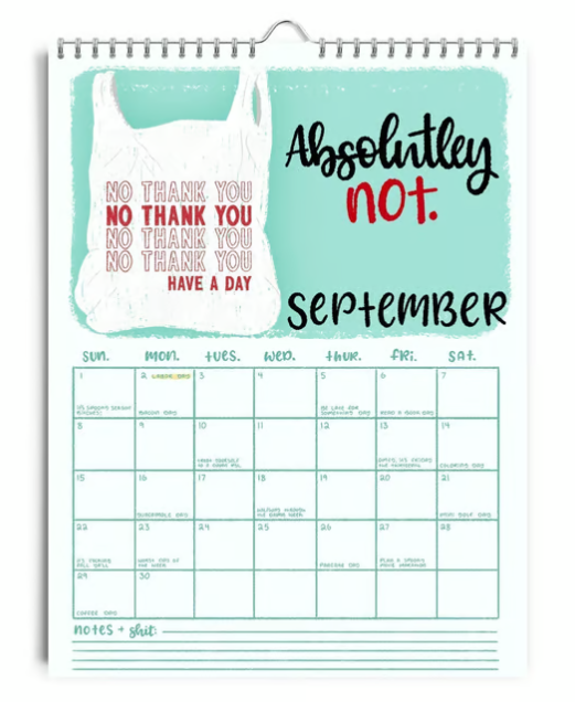 HERE WE FUCKING GO AGAIN 2025 CALENDAR