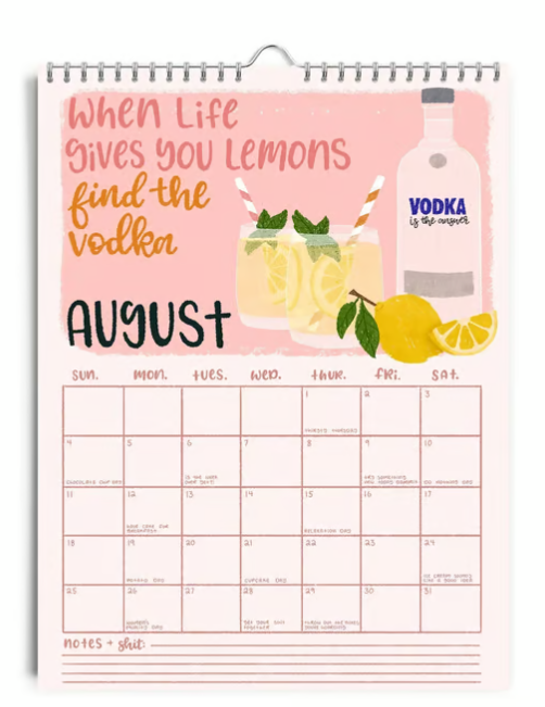 HERE WE FUCKING GO AGAIN 2025 CALENDAR