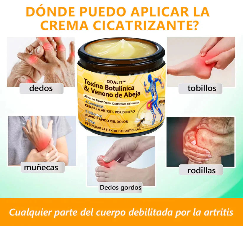 ODALIT™ Toxina Botulínica & Veneno de Abeja Alivio del Dolor Crema Cicatrizante de Huesos