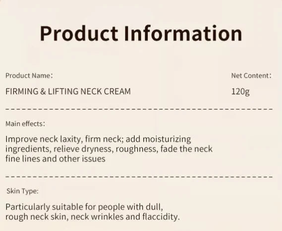 đ Neck Firming Cream