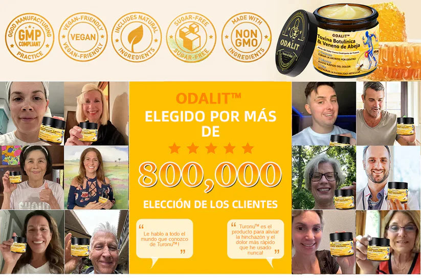 ODALIT™ Toxina Botulínica & Veneno de Abeja Alivio del Dolor Crema Cicatrizante de Huesos