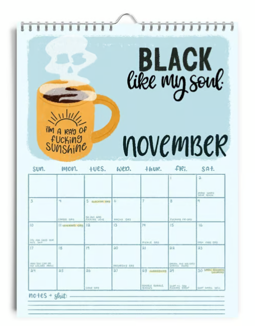 HERE WE FUCKING GO AGAIN 2025 CALENDAR