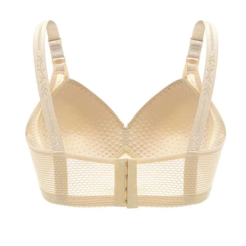 2024 WOMEN BACK BUCKLE COTTON BRAS WIRE FREE PLUS SIZE SHOULDER STRAPS BRASIERES COMFORT
