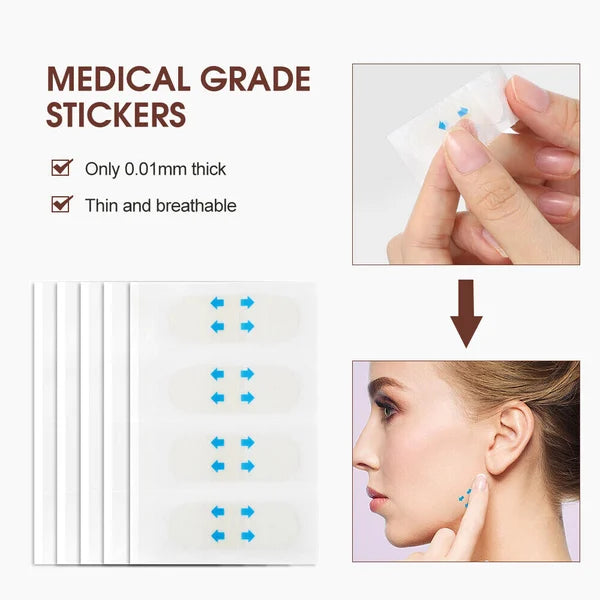 🎊🔥Invisible Face Lifter Tape✨Has a delicate V face(40PCS)