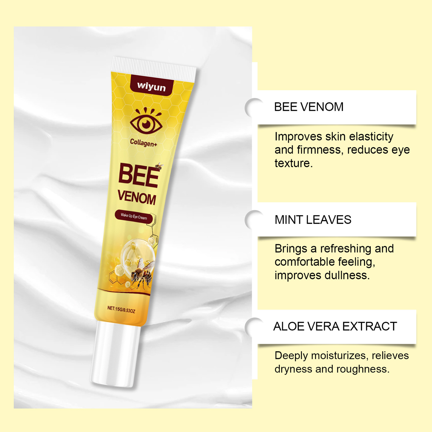 AnnieCare® Collagen+ Bee Venom Wake Up Eye Cream 👨⚕️ Dermatologist Approved