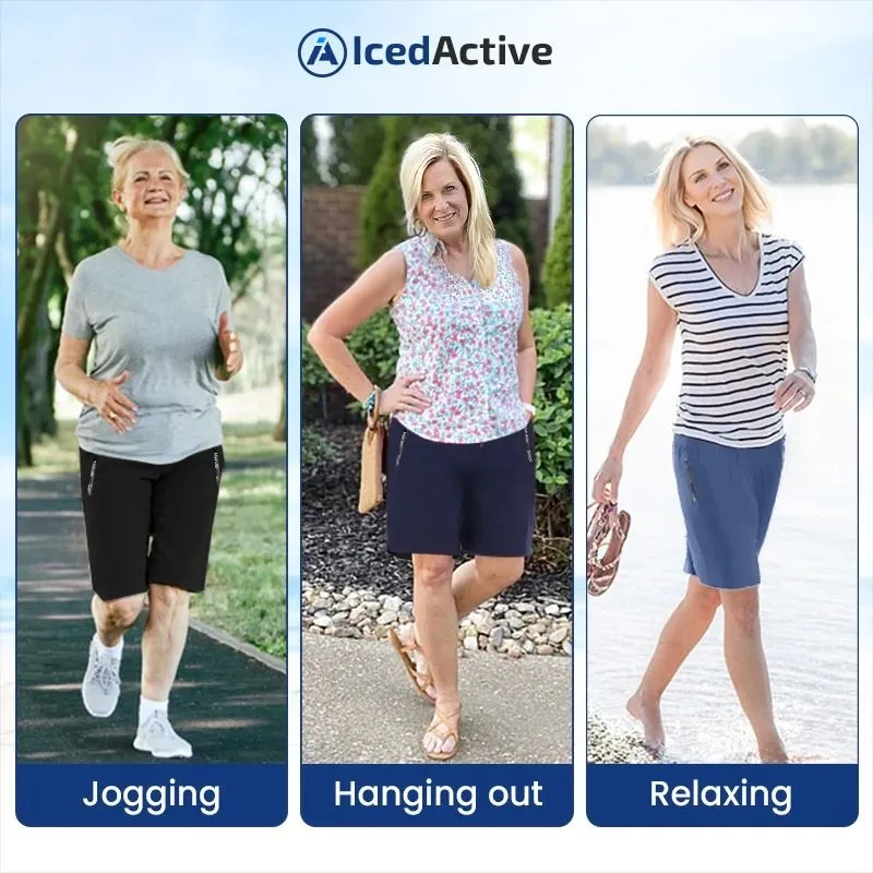 IcedActive – Women’s Ice Silk Quick Drying Stretch Shorts