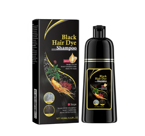 🔥The 100% Black Instant 3-in-1 Hair Dye Shampoo
