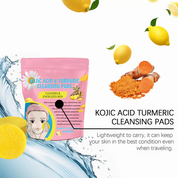 💥Clearance Sale 49% OFF Today💥 Turmeric Kojic Acid Cleansing Pads