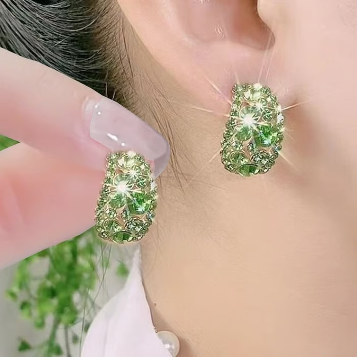 HOT 🔥🔥Lab-Created Diamonds Hoop Earrings🎁