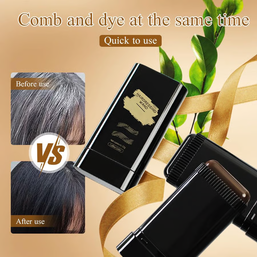🔥Hot Sale 👍🏻Portable Hair Dye Comb for Grey Hair Coverage