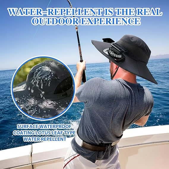 The perfect gift for dad 🎁❤2025 new ultra-light solar fan sun hat!
