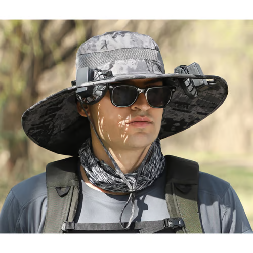 The perfect gift for dad 🎁❤2025 new ultra-light solar fan sun hat!
