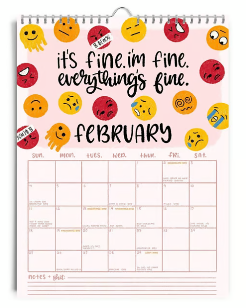 HERE WE FUCKING GO AGAIN 2025 CALENDAR
