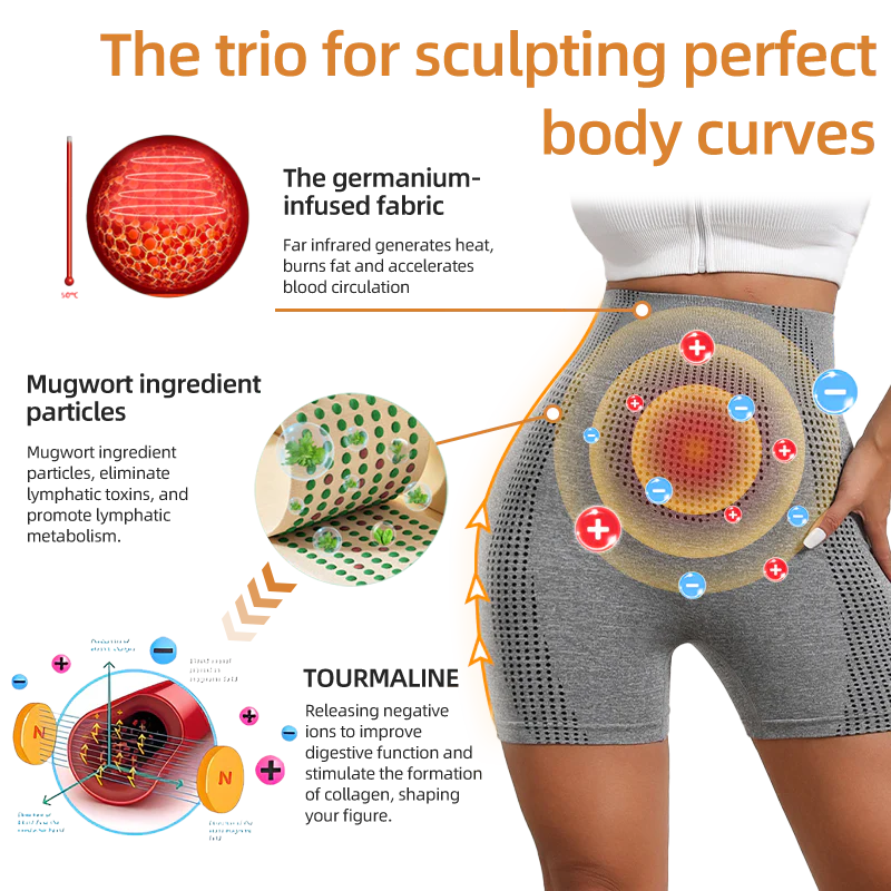 💃PEARLMOON™ Ion Shaping Shorts, Breathable Comfort Fabric With Tourmaline. Restore Your Perfect Figure And Address Health Issues💖
