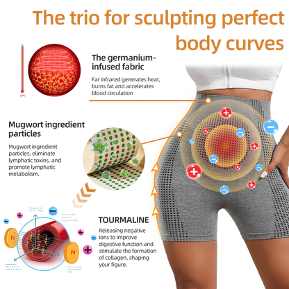💃PEARLMOON™ Ion Shaping Shorts, Breathable Comfort Fabric With Tourmaline. Restore Your Perfect Figure And Address Health Issues💖