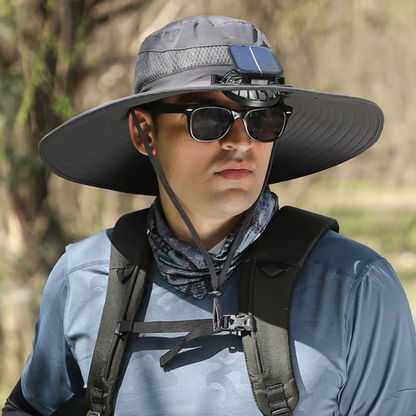 The perfect gift for dad 🎁❤2025 new ultra-light solar fan sun hat!