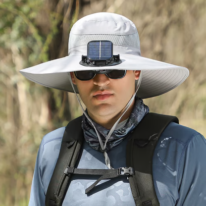 The perfect gift for dad 🎁❤2025 new ultra-light solar fan sun hat!