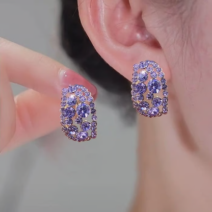 HOT 🔥🔥Lab-Created Diamonds Hoop Earrings🎁