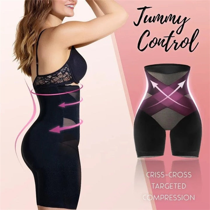 2024 New Cross Compression Abs  Booty High Waisted Shaper