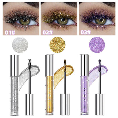 🔥💎BUY 1 GET 1 FREE🌟 Waterproof Diamond Glitter Mascara - Long-lasting Curl, Sparkling Shine, Create Captivating Eyes!