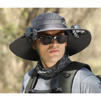 The perfect gift for dad 🎁❤2025 new ultra-light solar fan sun hat!
