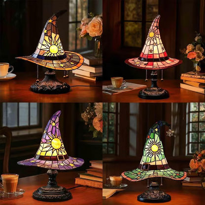 💥Hot sale discount price！Witch hat lamp decoration ornaments USB socket led light ornaments creative