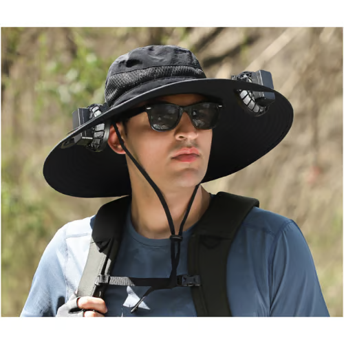 The perfect gift for dad 🎁❤2025 new ultra-light solar fan sun hat!