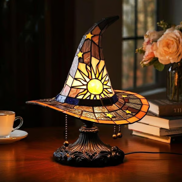 💥Hot sale discount price！Witch hat lamp decoration ornaments USB socket led light ornaments creative