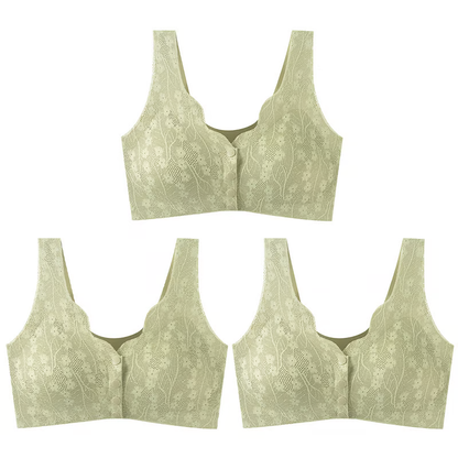 🔥Buy 1 Get 2 Free (3PCS) - Comfortable & Convenient Front Button Bra