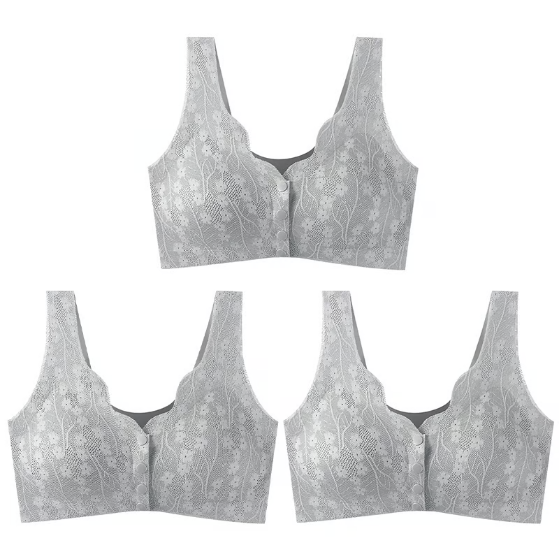 🔥Buy 1 Get 2 Free (3PCS) - Comfortable & Convenient Front Button Bra