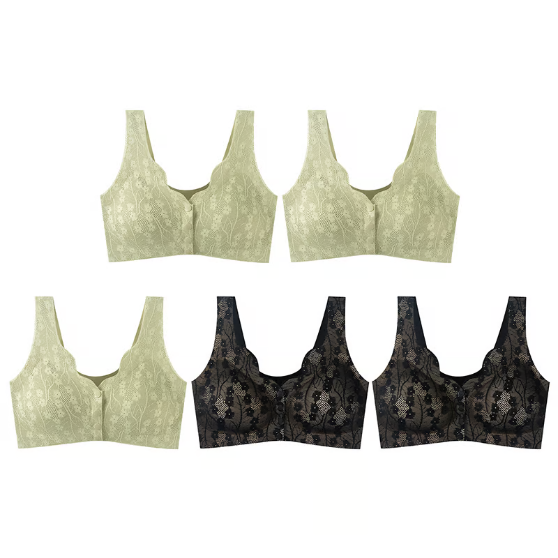 🔥Buy 1 Get 2 Free (3PCS) - Comfortable & Convenient Front Button Bra